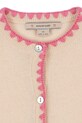 Dětský vlněný kardigan Konges Sløjd COLLETTE KNIT CARDIGAN béžová KS102823