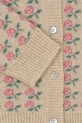 Konges Sløjd kardigan wełniany dziecięcy BELOU KNIT CARDIGAN KS102858 beżowy