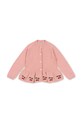 Детский хлопковый кардиган Konges Sløjd CYPRES CARDIGAN GOTS KS102417 розовый SS25