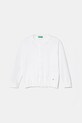 Παιδική βαμβακερή ζακέτα United Colors of Benetton άλλο λευκό 1098C500R.G.Seasonal