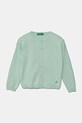 Детский хлопковый кардиган United Colors of Benetton остальные зелёный 1098G500P.P.Seasonal