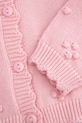 Coccodrillo cardigan neonato/a rosa WC5172201NGN