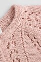 Coccodrillo cardigan din bumbac pentru copii roz WC5172201DGK