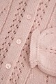 Coccodrillo cardigan din bumbac pentru copii WC5172201DGK roz