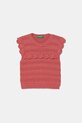 United Colors of Benetton vestă din bumbac pentru copii uni roz 1077G100V.P.Seasonal