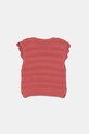 United Colors of Benetton vestă din bumbac pentru copii 1077G100V.P.Seasonal roz SS25