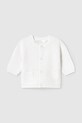 Mayoral Newborn cardigan in cotone per neonati a maglia fine bianco 1393.1M.Newborn.PPYH