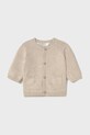 Mayoral Newborn cardigan din bumbac pentru bebeluși uni bej 1393.1M.Newborn.PPYH