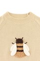 Donsje sweter bawełniany dziecięcy Valenthe Sweater Bee beżowy 4098401.98.128