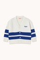 Tinycottons kardigan bawełniany dziecięcy STRIPES CARDIGAN SS25.334 beżowy SS25