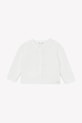 Tartine et Chocolat cardigan din bumbac pentru bebeluși uni alb CA18010.80.86