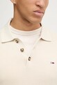 Хлопковый свитер Tommy Jeans DM0DM20304 бежевый