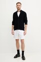 Sveter s prímesou vlny Armani Exchange XM000186.AF10348 tmavomodrá SS25