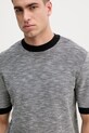 Armani Exchange pamut póló sötétkék XM000175.AF11966