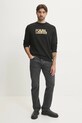 Karl Lagerfeld hanorac de bumbac 551917.705091 negru SS25