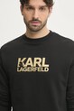 Karl Lagerfeld hanorac de bumbac negru 551917.705091
