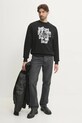 Karl Lagerfeld hanorac de bumbac 551904.705186 negru SS25