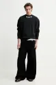 MSGM bluza bawełniana 3840MM103.257000 czarny SS25