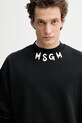 MSGM bluza bawełniana czarny 3840MM103.257000