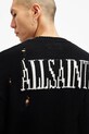 Βαμβακερό πουλόβερ AllSaints HEARTCAGE μαύρο M027KB