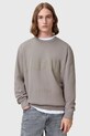Хлопковая кофта AllSaints BIGGY Planet friendly бежевый M029NA