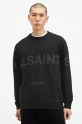 AllSaints hanorac de bumbac BIGGY print negru M029NA