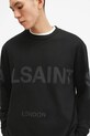 Bavlněná mikina AllSaints BIGGY M029NA černá SS25
