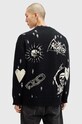 AllSaints cardigan din bumbac KOTO negru M058KB