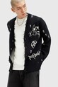 AllSaints cardigan din bumbac KOTO M058KB negru