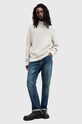 AllSaints sweter z domieszką wełny ASPEN beżowy M090KB