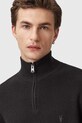 AllSaints sweter z dodatkiem wełny ASPEN M090KB brązowy AW25