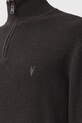 Odzież AllSaints sweter z dodatkiem wełny ASPEN M090KB brązowy
