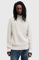 Свитер с примесью шерсти AllSaints ASPEN хлопок серый M090KB