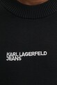 Бавовняний светр Karl Lagerfeld Jeans A1M18049 чорний