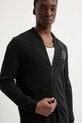 HUGO kardigan bawełniany czarny 50531819
