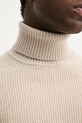 Calvin Klein Jeans sweter wełniany J30J326739 beżowy