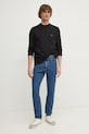 Памучен пуловер Calvin Klein Jeans J30J326741 черен SS25