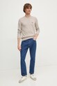 Bavlnený sveter Calvin Klein Jeans J30J326745 béžová SS25