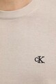Хлопковый свитер Calvin Klein Jeans J30J326745 бежевый