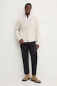 Кардиган з домішкою вовни BOSS 50531158 бежевий SS25