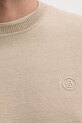 Бавовняний светр BOSS 50531574 бежевий