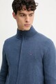Tommy Hilfiger sweter bawełniany niebieski MW0MW36517