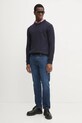 Tommy Hilfiger sweter bawełniany MW0MW37397 granatowy SS25
