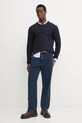 Хлопковый свитер Tommy Hilfiger MW0MW37400 тёмно-синий SS25