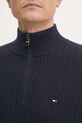 Tommy Hilfiger sweter bawełniany MW0MW37401 granatowy