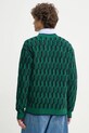 Одяг Вовняний кардиган Drôle de Monsieur Le Cardigan Torsades Bicolore F.CA150.WO018.DGN зелений