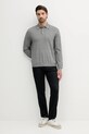 Bombažna majica z dolgimi rokavi Armani Exchange XM000695.AF12933 siva SS25