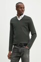 Marc O'Polo pulover de bumbac subtiri verde 520501660022