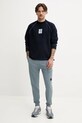C.P. Company bluza bawełniana 18CMSS184A110055W granatowy SS25