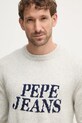 Светр з домішкою вовни Pepe Jeans LUKA сірий PM702499
